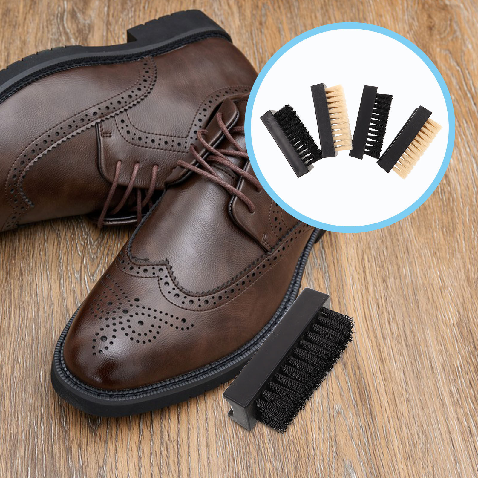 4Pcs Multifunction Shoe Brush  - Sneaker Care Suede ulasan dan harga